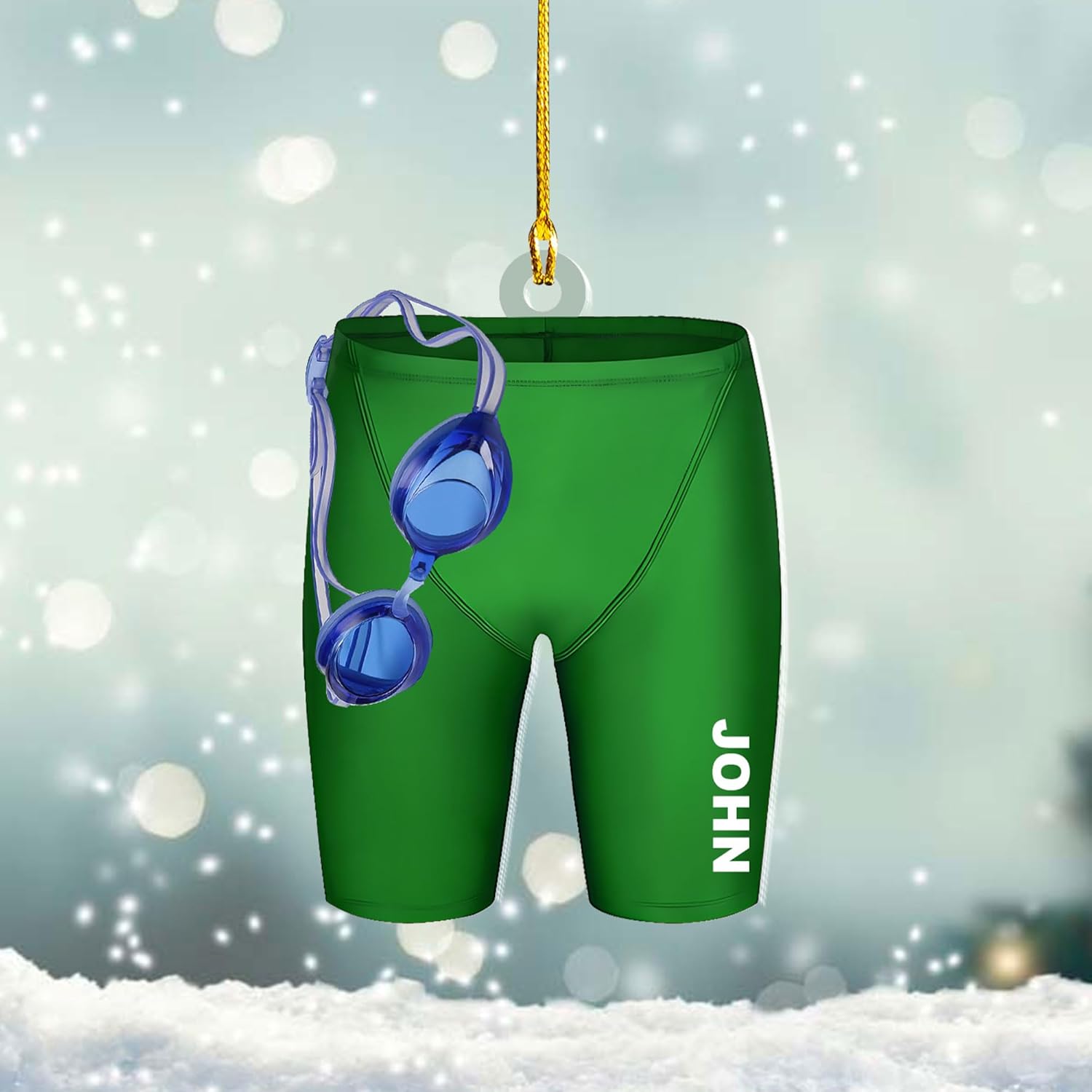 Artparel Personalized Swimming Ornament Gift for Swimming Lovers Ornaments Boy\/Girl Swimmer Christmas Ornament Christmas Tree Decor Swimming Christmas Ornament Lovers Xmas (SMM 10)