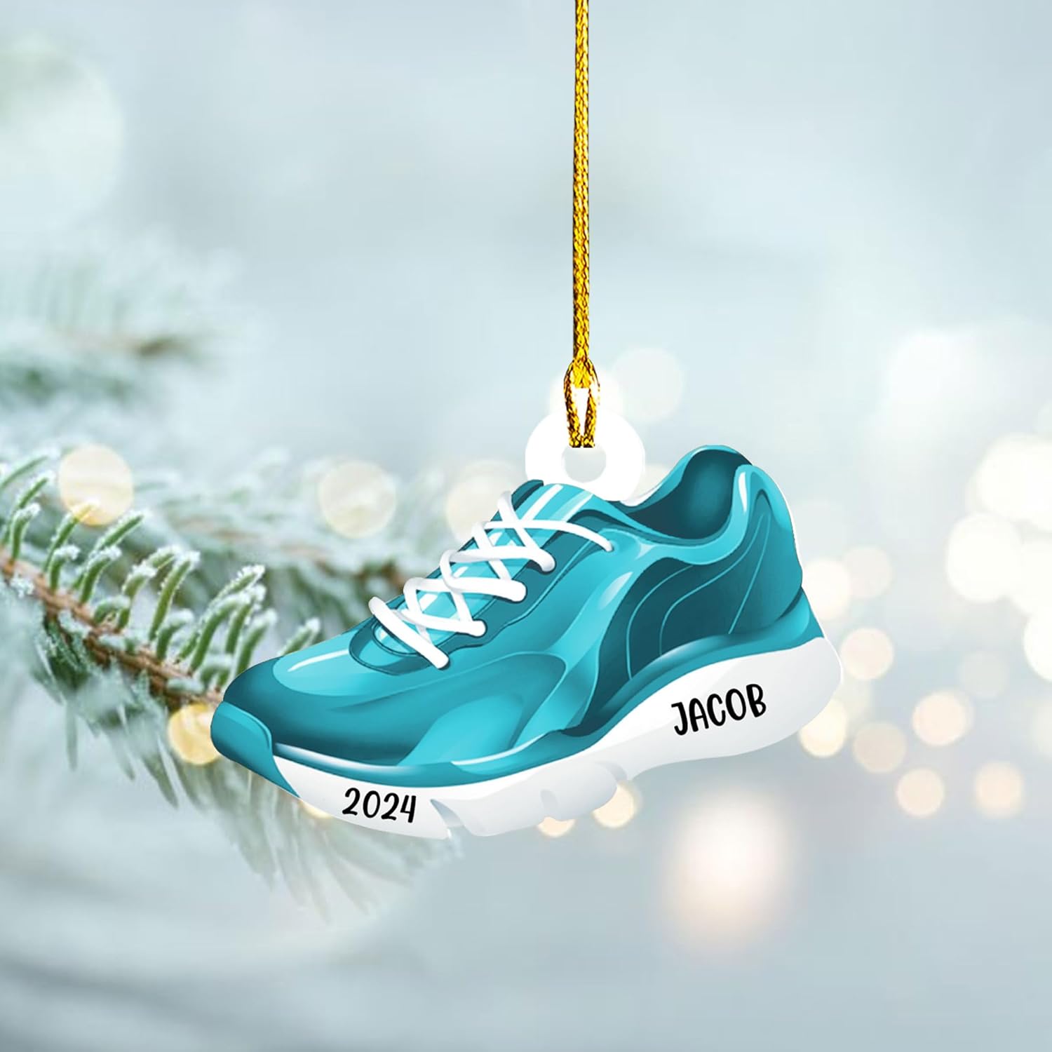 Personalized Runner Ornament, Custom Layer Ornament, Name Running Ornament, Runner Man Woman, Christmas Ornament for Running Lover, Girl Running Pendant, Half Marathon, Cross Country Gift (Style 12)