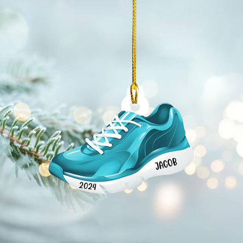 Personalized Runner Ornament, Custom Layer Ornament, Name Running Ornament, Runner Man Woman, Christmas Ornament for Running Lover, Girl Running Pendant, Half Marathon, Cross Country Gift (Style 12)