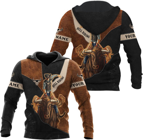 Mostprints Personalized Name Bull Riding Shirt 3D, Rodeo Shirts Bull Biding Shirts for Men and Women, Bull Rider Shirt Gift