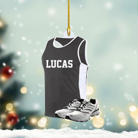 AOVL Personalized Running Christmas Ornament Gift for Runner Running Man Women Runner Gifts Girl Runner Gift Marathon Christmas Runner Ornament Runner Gift Xmas Ornament (Running 9)