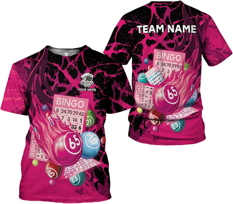 Custom Bingo Shirts for Women Bingo Lover Casino Players T-Shirt Funny Bingo Shirts Gifts Funny Bingo Player Game Lover Gift