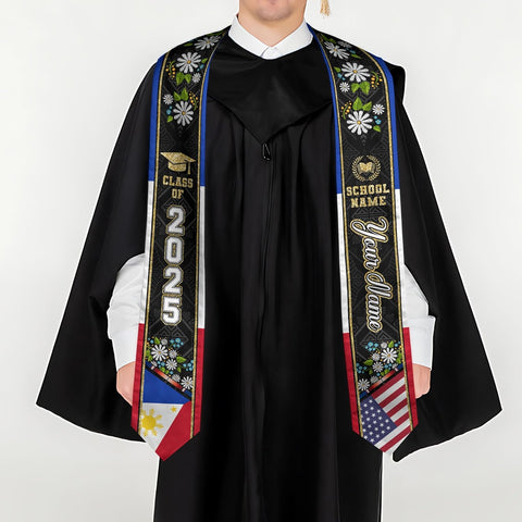 Customize Filipino Graduation Sash, Philippines Graduation Stole, Philippine Graduation Sash 2025