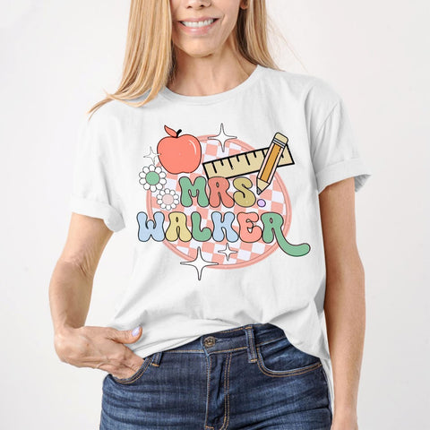 Personalized Teacher Shirt, Custom Teacher Name Shirt, Teacher Shirts for Women, Teacher Gift, Gift Idea for Teacher