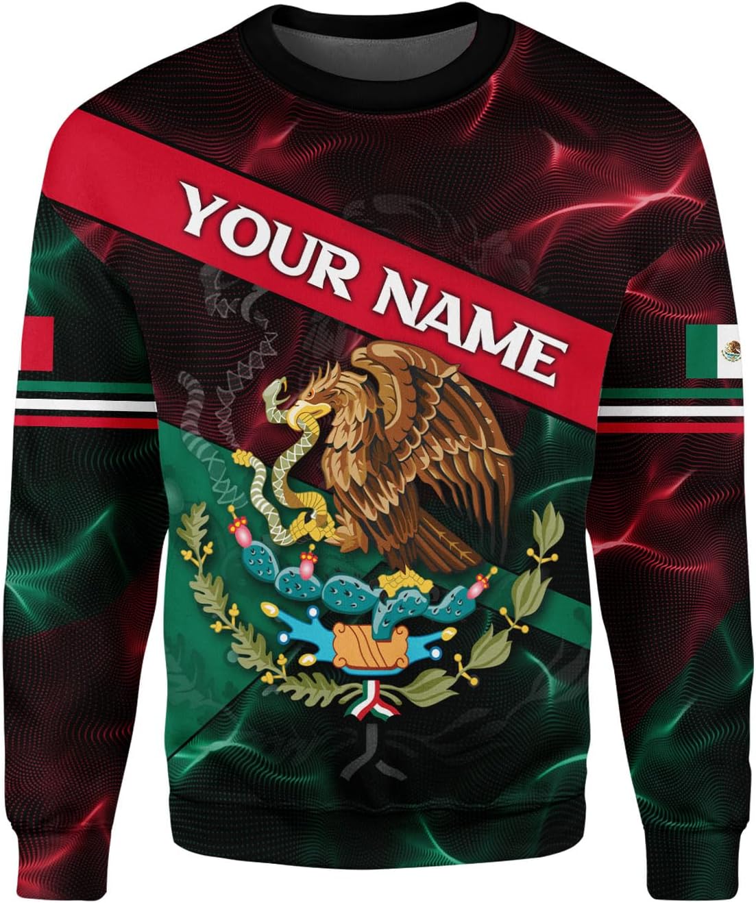 Mostprints Personalized Name Mexican Hoodie 3D, Mexican Hoodies for Men, Unisex Mexico Hoodie, Mexico Hoodies for Men