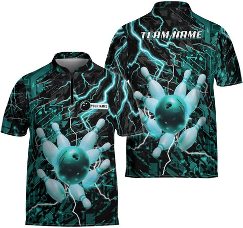 Ligthuy Personalized Bowling Jersey 3D, Bowling Shirts for Team, Bowling Shirt Unisex for Men Women, Bowling Shirts for Men