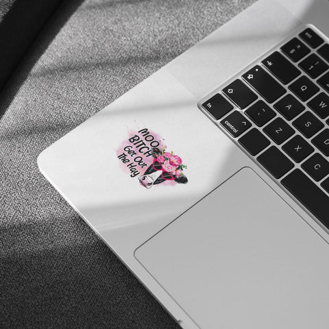 3 Pcs Moo Bitch Get Out The Hay Sticker, Moo Bitch Get Out The Way Moo Bitch Get Out The Hay Decal Moo Bitch Sticker Funny Cow Farm Girl Animal Stickers for Laptop Watter Bottle Phone Car Helmet 3"