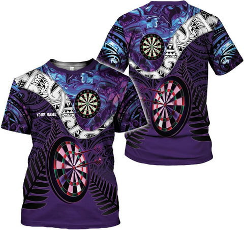 Ligthuy Personalized Name Dart Shirts 3D, Mens Dart Shirts, Dart Shirts for Teams, Funny Dart T-Shirts for Men and Women