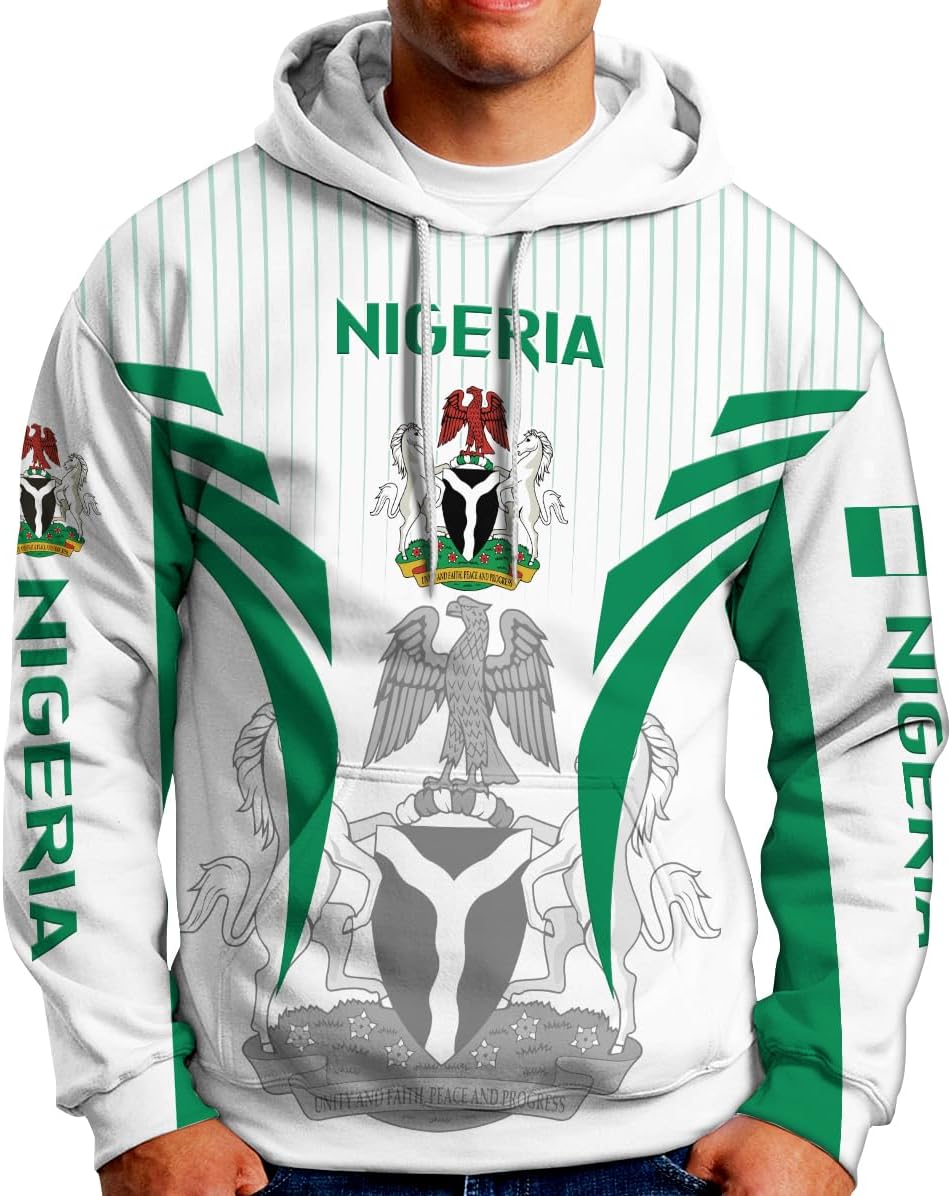 AOVL Personalized Nigeria Shirts Nigerian Flag Shirts Nigeria Flag Nigerian Pride Gift T-Shirt Nigerian Pride Shirt 3D S-5XL