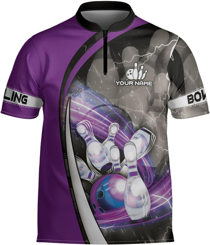 Homedesign Personalized Bowling Jersey Gift 3D Custom Bowling Shirts for Team Name Bowl Bowler Shirt Unisex Cool Men Women