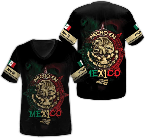 Mostefy Personalized Mexican Shirts for Women Vneck 3D, Customized Mexico Shirts for Women, Mexico Shirt, Mexican Shirt