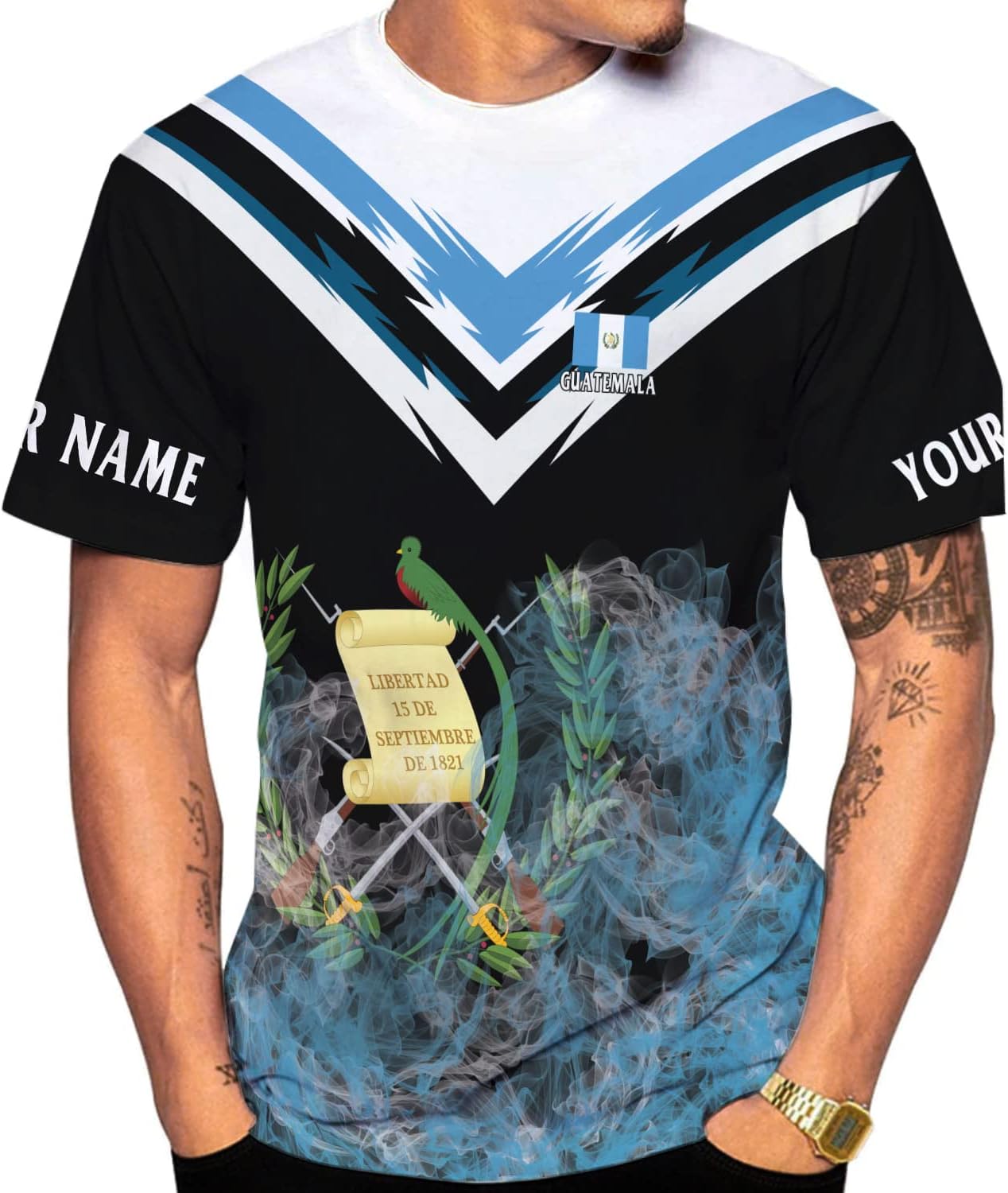 RoyalBro Personalized Guatemala Shirt Guatemala Camisas Guatemala Flag Shirts, Guatemalan Pride T-Shirt, Guatemala Tshirt