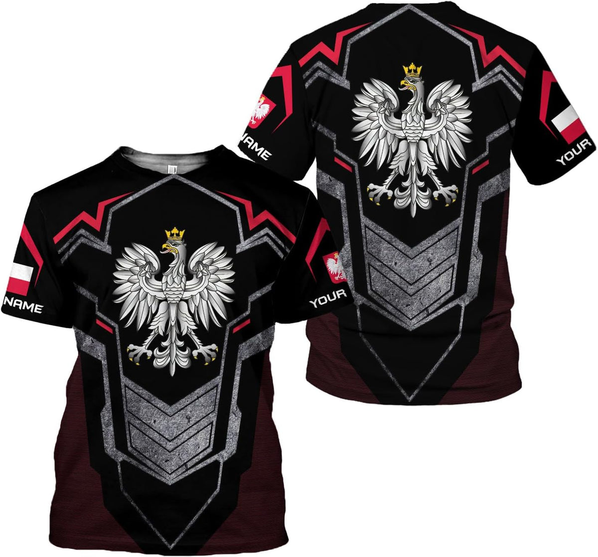 Parvii Personalized Poland Shirt Women & Men, Polska Tshirt Women Poland Shirt 3D, Poland Pride Shirts, Polish Eagle Polska