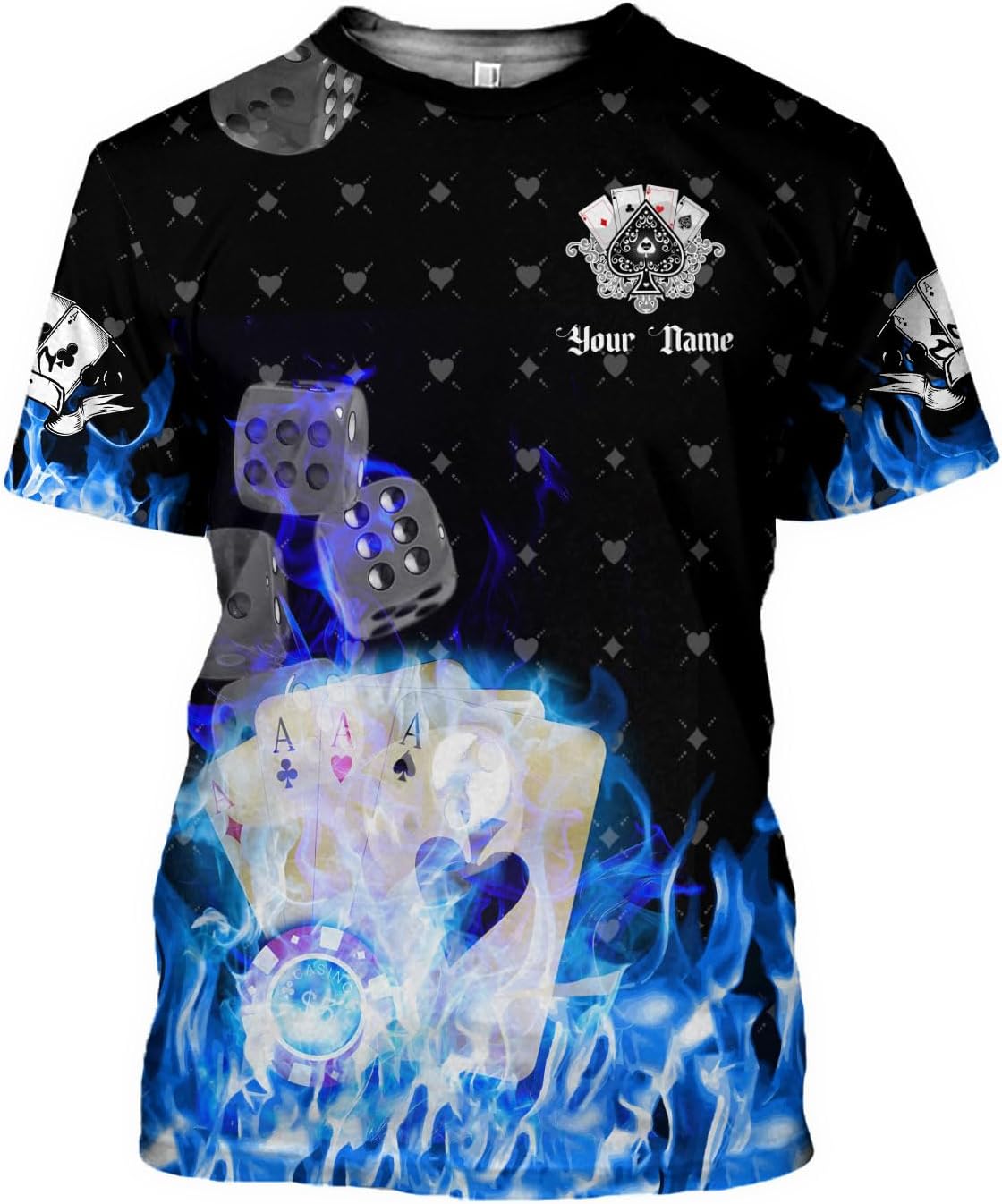 Royal Fight Personalized Poker Shirt 3D Funny Poker Shirt for Men Casino Poker Shirt Gifts Men Women Funny Poker Gift