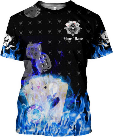 Royal Fight Personalized Poker Shirt 3D Funny Poker Shirt for Men Casino Poker Shirt Gifts Men Women Funny Poker Gift