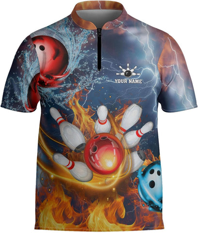 Ligthuy Personalized Name Bowling Jersey 3D, Custom Bowling Shirts for Team, Bowling Shirt Unisex for Men & Women4
