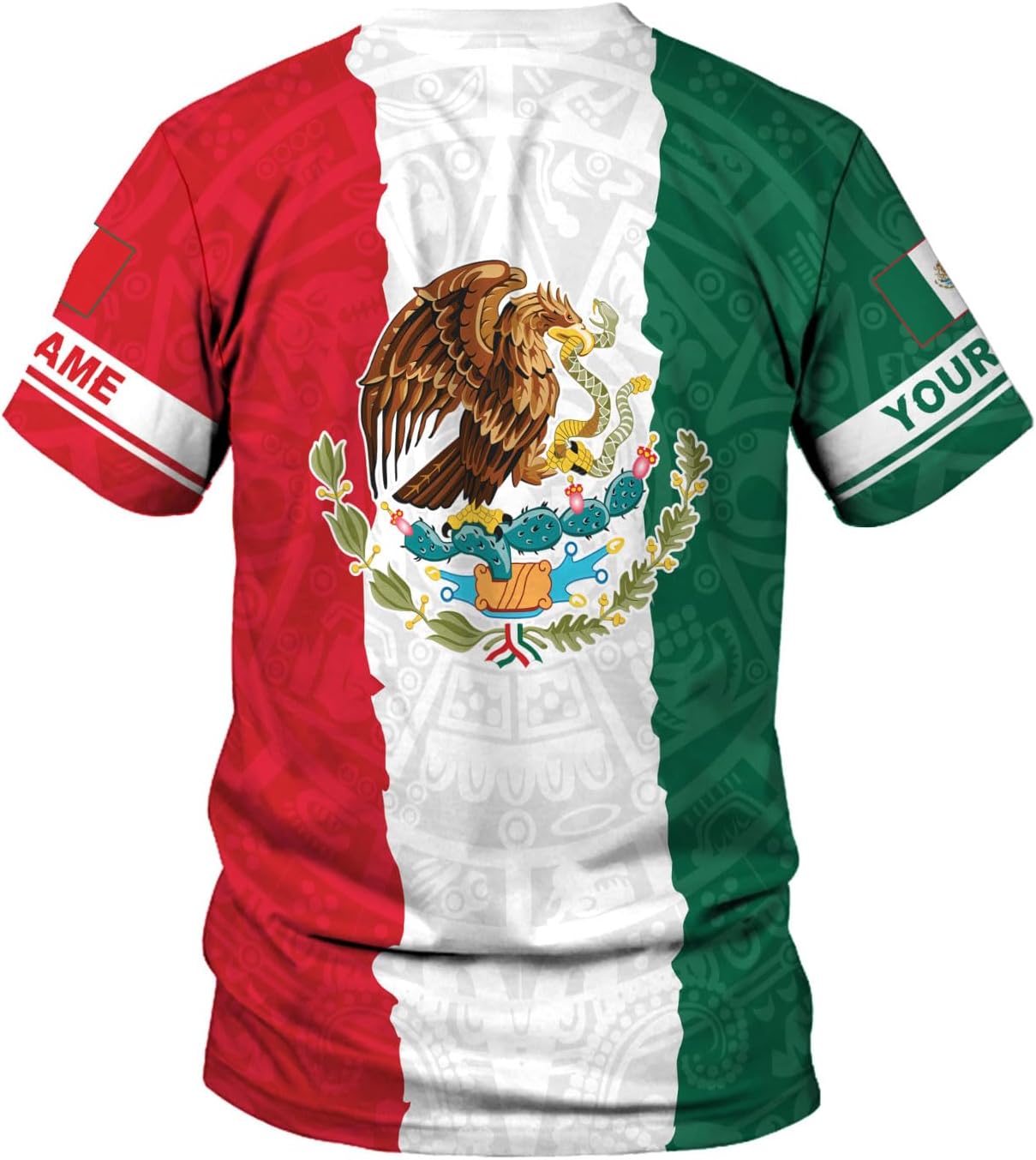 Royal Fight Personalized Mexico Shirts, Mexican Shirts for Men, Customized Mexico T-Shirt for Men, Mexico Eagle Flag Shirt