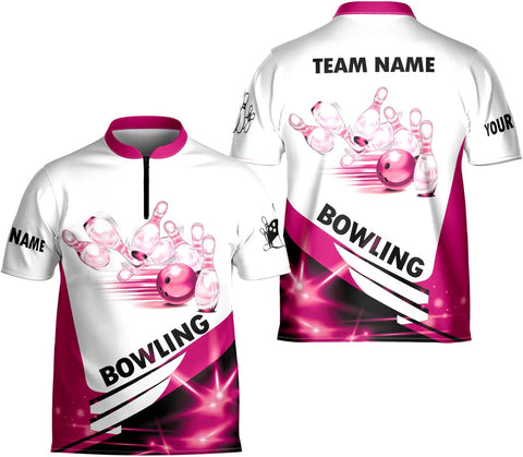 Artparel Personalized Name Bowling Jersey 3D, Custom Bowling Shirts for Team, Bowling Shirt Unisex for Men & Women