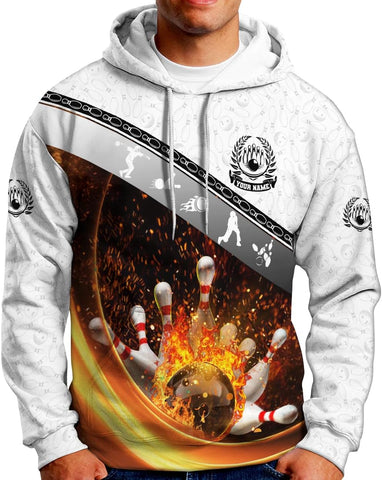 Pretyprints Personalized Bowling Shirt - Custom Bowling Gift for Women & Men