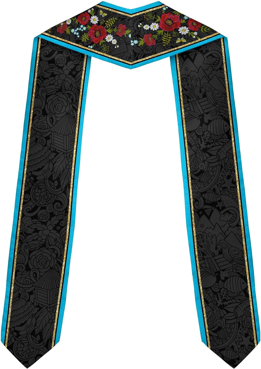 Pretyprints Honduran Graduation Sash, Custom Honduran American Flag Graduation Sash 2025, Honduras Graduation Stole