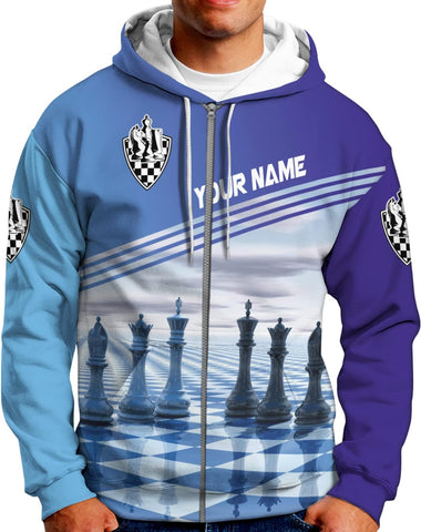 Personalized Name Chess 3D Full Color Shirt, Custom Name Chess 3D Shirt for Men, Women, Chess Lover, USA Chess Shirt