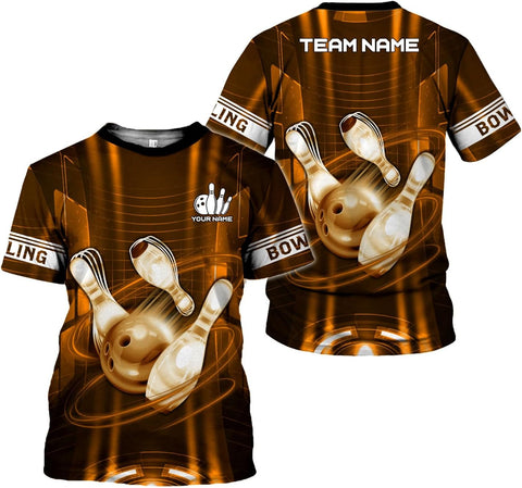 mostprints Personalized Name Bowling Shirts for Men & Women, Bowling Shirts for Team Bowling, Bowling Shirts Gift Unisex