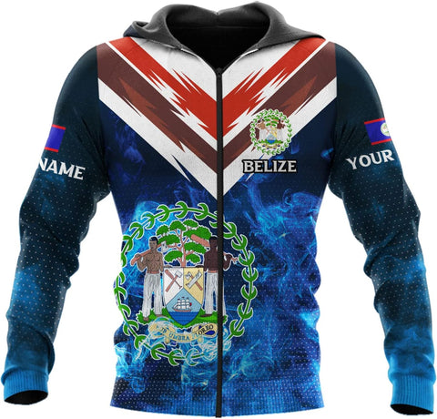 Personalized Belize Shirt for Men and Women, Coat of Arms of Belize Flag Flag Shirt, Belizean Country Flag Gift