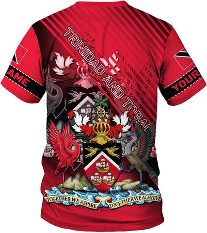 Rivelus Personalized Trinidad and Tobago Clothing 3D, Trinidad and Tobago Shirt, Trinidad Pride Gift T-Shirt S-5XL