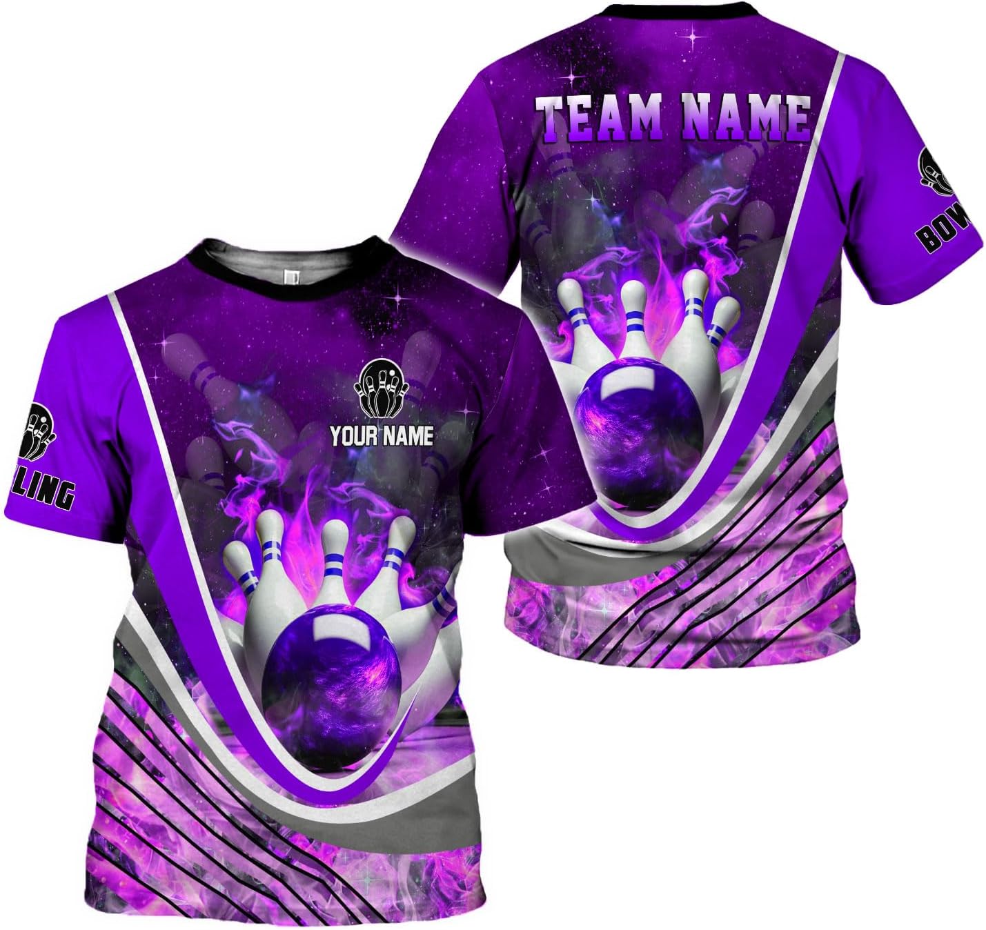 Rivelus Custom 3D Bowling Shirts Personalized for Men and Women - Unique Team Shirt & Gifts for Bowling Lovers