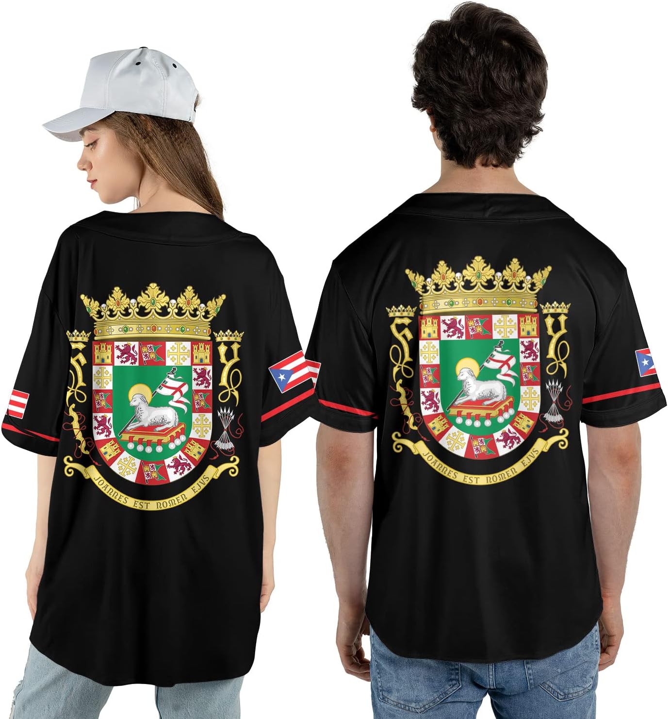 Personalized Puerto Rico Baseball Shirt,Customized Team Name Puerto Rican Baseball Jersey for Men,Women S-5XL