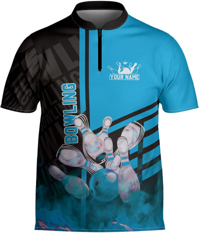 mostprints Personalized Bowling Jersey Gift 3D Custom Bowling Shirts for Team Name Bowl Bowler Shirt Unisex Cool Men Women