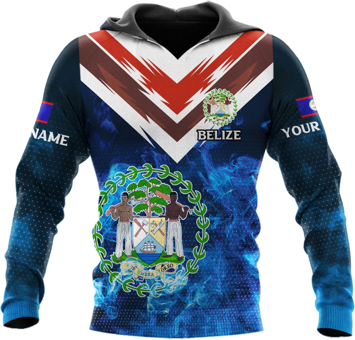 Personalized Belize Shirt for Men and Women, Coat of Arms of Belize Flag Flag Shirt, Belizean Country Flag Gift