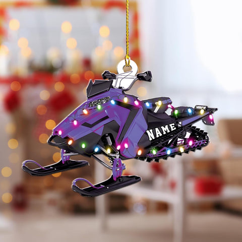RoyalBro Personalized Snowmobile Ornament Snowmobile Gear Shoes Christmas Ornament for Snowmobile Lovers, Snowmobile Christmas Ornament Gift for Snowmobile Lovers (Style 6)
