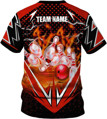 Mostprints Personalized Name Bowling Shirts for Men and Women 3D, Bowling Shirts for Team Bowling, Bowling Shirts Gift