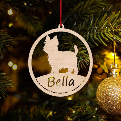 Mostefy Personalized Wooden Dog Cat Paw Ornament Christmas, Custom Dogs Cat Suncatcher Pet Name Ornaments, Customized Memorial Dog Ornament for Christmas Tree (Multi 31)