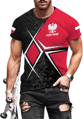 Parvii Personalized Poland Shirt Women & Men, Polska Tshirt Women Poland Shirt 3D, Poland Pride Shirts, Polish Eagle Polska