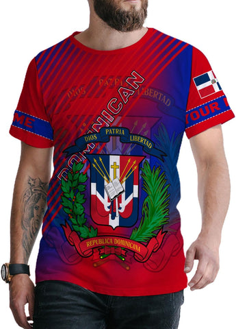 Ligthuy Personalized Dominican Shirt 3D, Dominican Republic Shirts, Dominican Flag Unisex Republica Dominicana Shirt S-5XL