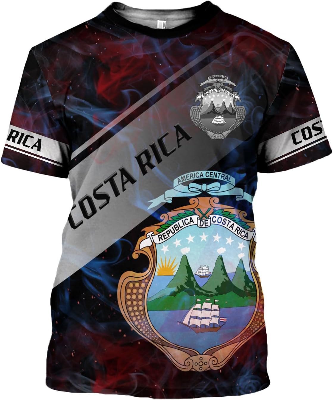 Mostprints Personalized Costa Rica Shirt 3D, Costa Rica Tshirt, Costa Rica Shirts for Men Women, Costa Rican Pride Flag