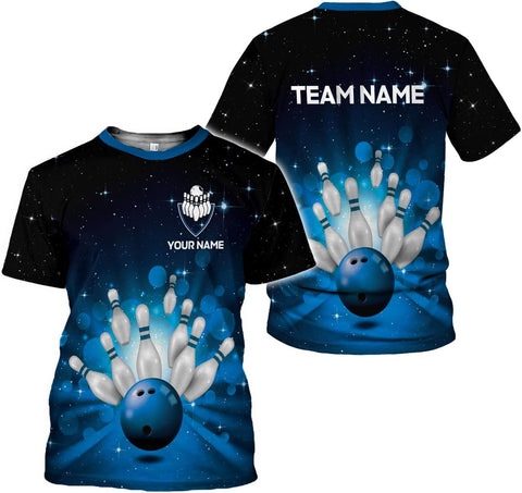 Pretyprints Personalized Bowling Shirt - Custom Bowling Gift for Women & Men