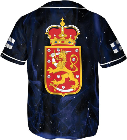 Leprints Personalized Finland Baseball Jersey, Finnish Soccer Baseball Finlanders Pride Flag Finnish Jersey Men Women Shirt
