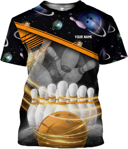 mostprints Personalized Name Bowling Shirts for Men & Women, Bowling Shirts for Team Bowling, Bowling Shirts Gift Unisex