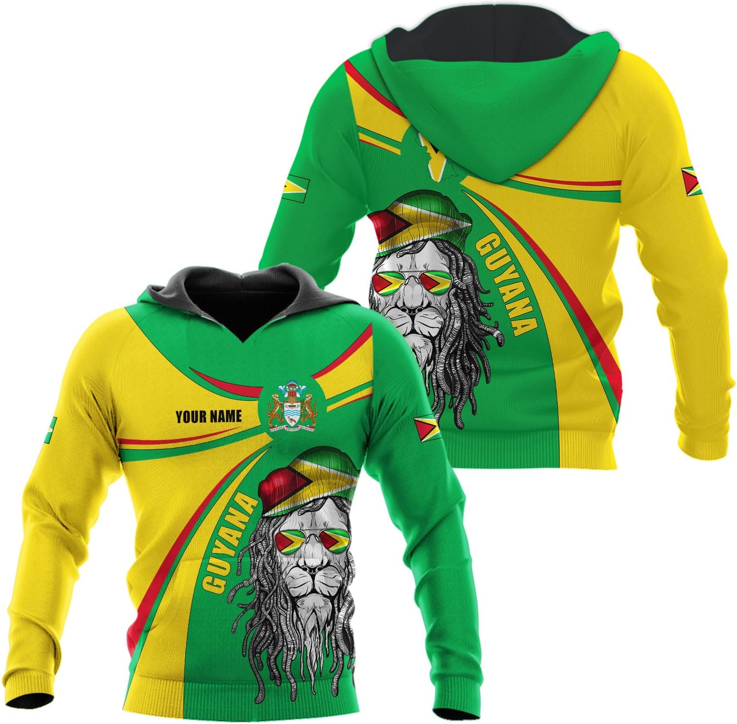 Parvii Personalized Guyana Shirts, Guyana Pride Tshirt, Guyanese Guyana Flag Shirt, Guyana Shirt for Men & Women, Guyana Gift