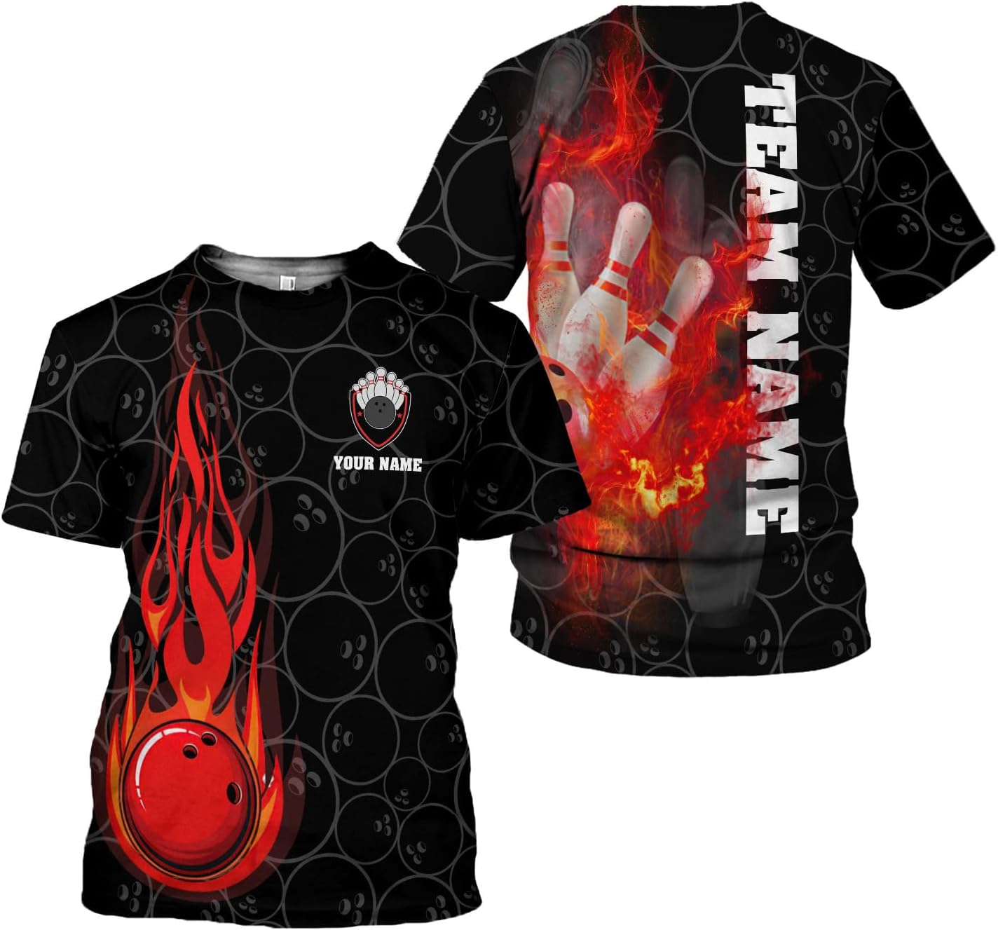 Custom Bowling Shirts, Personalized Name Bowling Shirts Unisex, Bowling Jerseys for Men & Women, Team Bowling Shirt Gift