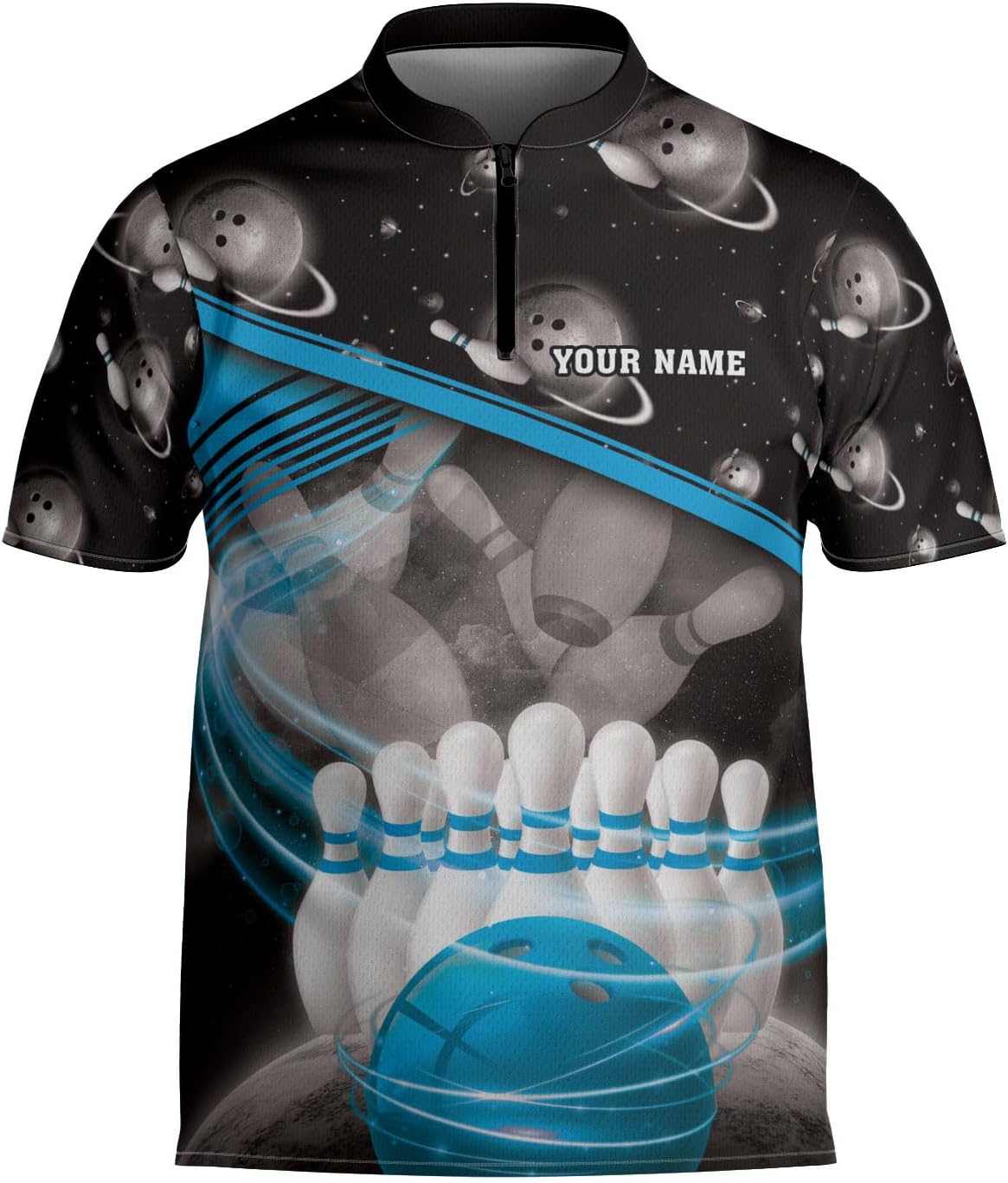 mostprints Personalized Bowling Jersey Gift 3D Custom Bowling Shirts for Team Name Bowl Bowler Shirt Unisex Cool Men Women