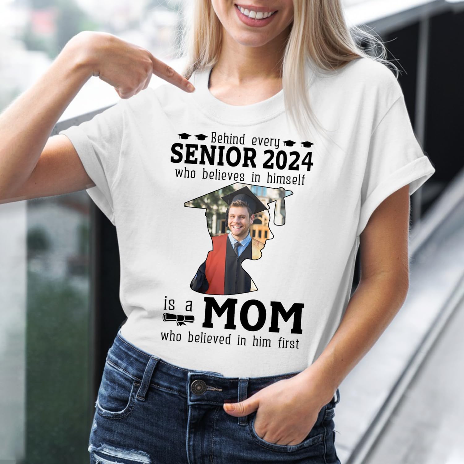 Personalized Graduation 2024 Shirt Proud Family of A Class of 2024 Graduate Class of 2024 Senior Class of 2024 Class of 2024