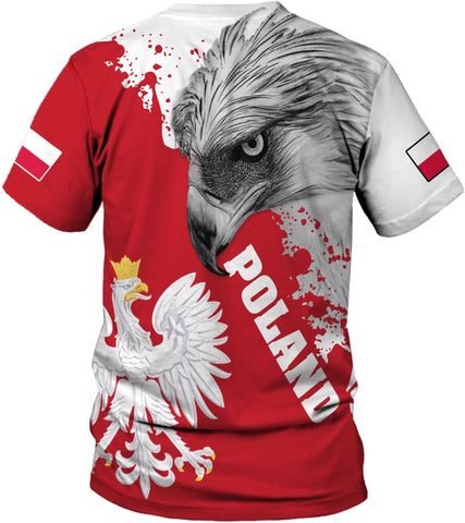 Parvii Personalized Poland Shirt Women & Men, Polska Tshirt Women Poland Shirt 3D, Poland Pride Shirts, Polish Eagle Polska
