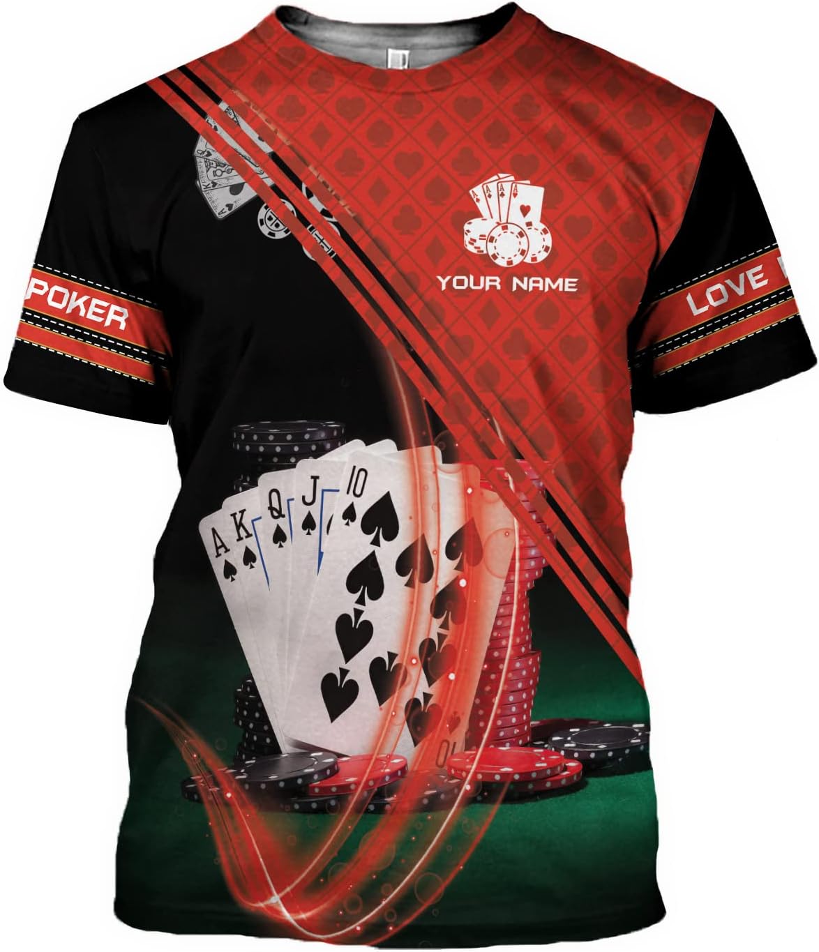 Royal Fight Personalized Poker Shirt 3D Funny Poker Shirt for Men Casino Poker Shirt Gifts Men Women Funny Poker Gift