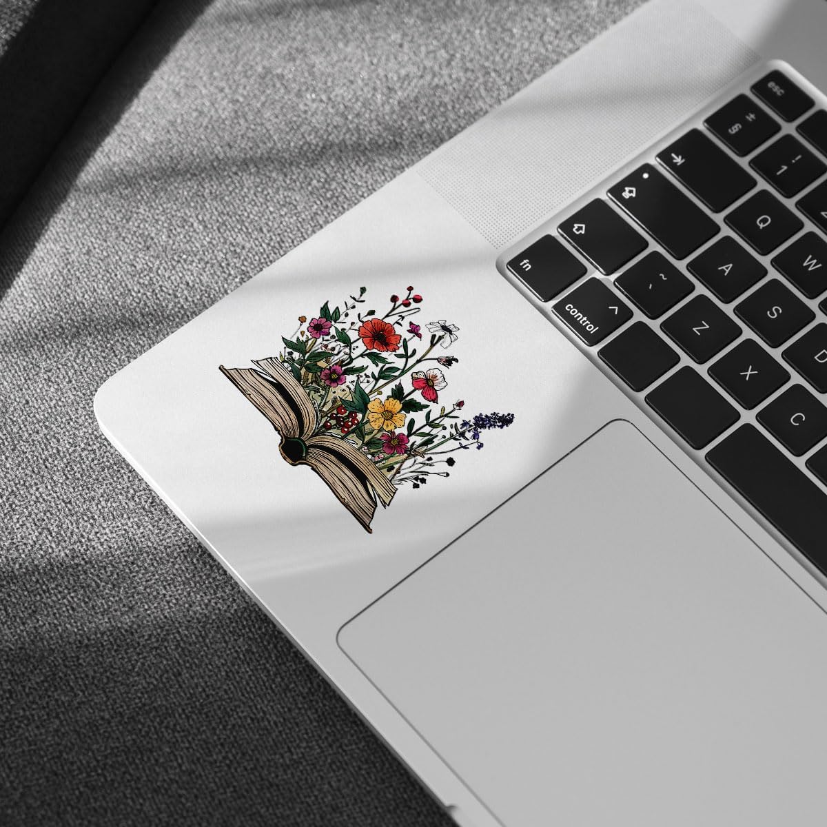3 Pcs Flower Sticker Book, Books Car Decal Vinyl Stickers, Flower Car Sticker, Book Club Decorations - Stickers for Laptop Water Bottle Phone Car Window Helmet Vinyl Stickers 3 Inches
