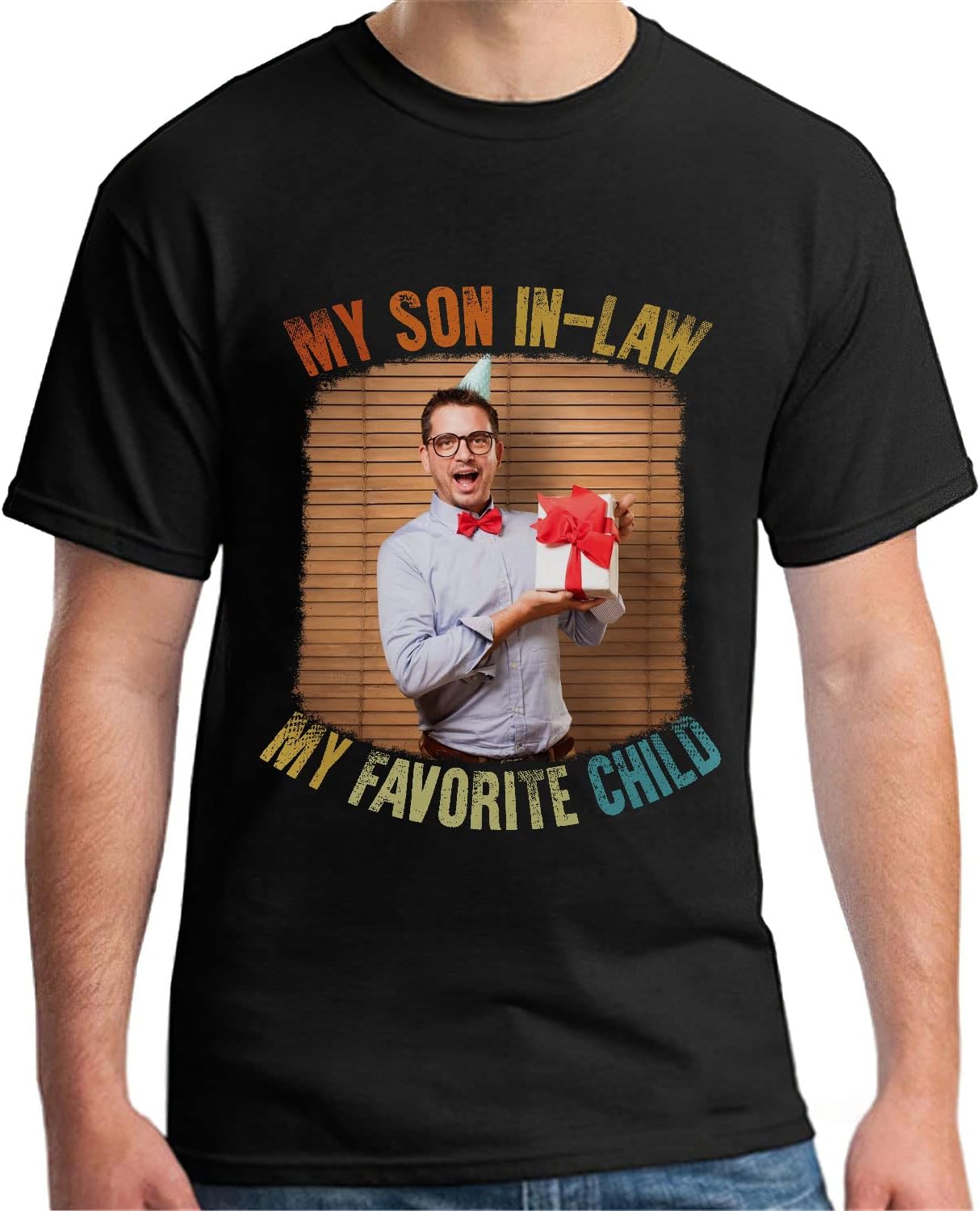 HomeDesign Personalized My Son in Law is My Favorite Child Shirt, Son in Law Tshirt, My Favorite Child is My Son in Law Shirt