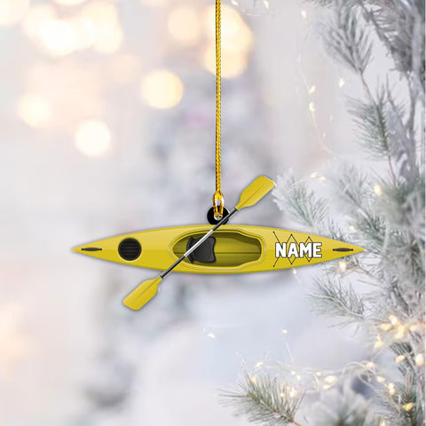 Royal Fight Personalized Kayak Ornament Lake Kayaking Board Ornament Kayak Gift for Christmas Tree Kayaking Christmas Ornament Kayaking Gifts Ornaments (Kayak 7)